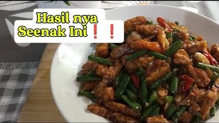 RESEP OSENG TEMPE KACANG PANJANG Enak banget ❗❗❗ [upl. by Clere341]