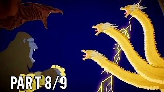 King Ghidorah vs Kong 2024 and Rodan Animation part 89 [upl. by Ahsienet]