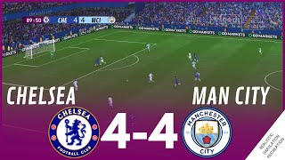 CHELSEA FC vs MANCHESTER CITY 44 MATCH HIGHLIGHTS • Video Game Simulation amp Recreation [upl. by Simonette]