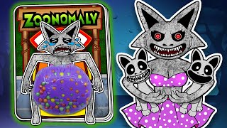 ❤️ Paper Play ❤️ Rescued SMILE CAT Pregnant 🐱🤰  Horror Game Squishy  Gamebook  WOA Game Paper [upl. by Eetnod]