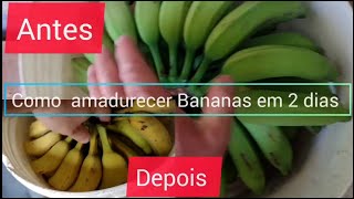 Como Amadurecer Bananas em 2 dias [upl. by Erbe178]