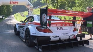 The Fastest Hillclimb Monster Swiss Champ Reto Meisel and the MercedesBenz SLK340 Judd V8 610HP [upl. by Acirdna117]