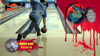 Hammer First Blood Bowling Ball thrown by Brandon Allred of KampK Bowling Services [upl. by Atiuqiram]