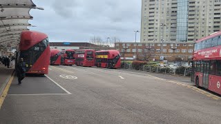 London Buses Edmonton Green Bus Station  5 Mar 24 [upl. by Lladnar]