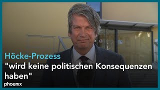 AfDPolitiker Björn Höcke vor Gericht Einschätzungen von Andreas Weise ZDF  140524 [upl. by Neeliak702]