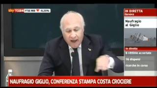 Costa Crociere quotNon possiamo negare un errore umanoquot 160112 [upl. by Pease]