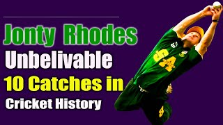 Jonty Rhodes Unbelievable 10 Flying Catches in Cricket History  Best Catches Ever [upl. by Lalla]