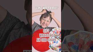 Best Way to Wrap a Ball  How to giftwrap Odd Shaped Present  Wrapping Gift  Giftwrapping Hacks [upl. by Zalucki]