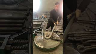 Anchor bolt bending process Good tools and machinery can increase work efficiency [upl. by Nnuahs]