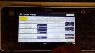 Ricoh MP Series Default Login admin at Device Panel [upl. by Neibart]