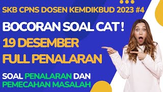 Update Lapangan Latihan Soal SKB CAT Dosen Kemendikbud Full Penalaran [upl. by Waki]