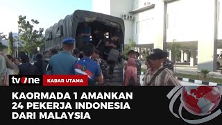 TNI AL Amankan 24 TKI Ilegal di Riau  Kabar Utama tvOne [upl. by Mckenna333]