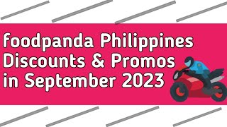 foodpanda voucher code September 2023 [upl. by Jacie]