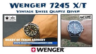 This Vintage Swiss Dive Watch is Awesome  Wenger 7245 XT [upl. by Annazus68]