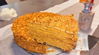 MEDOVIK Honigtorte  MARLENKA Kuchen  russische Kuchen Rezepte medovik marlenka honeycake [upl. by Eyt]