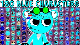 180 BLUE CHARACTERS  FNF Character Test  Gameplay VS Playground [upl. by Eentruoc]