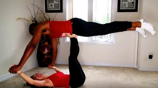 COUPLES YOGA CHALLENGE  BLASIAN COUPLE [upl. by Tace]