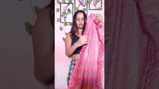 Rinki DasMeesho saree partywearsaree women girl collaboration views hindi sareehaul [upl. by Emoraj]