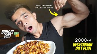 Budget High Protein VEGETARIAN diet For STUDENTS  full day of eating [upl. by Jolenta]