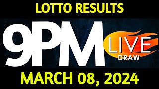 Lotto Result Today 900 pm draw March 08 2024 Friday PCSO LIVE [upl. by Svensen627]