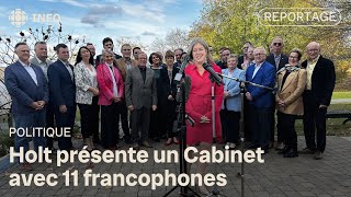 Susan Holt a dévoilé son équipe ministérielle dont 11 francophones [upl. by Mikah276]