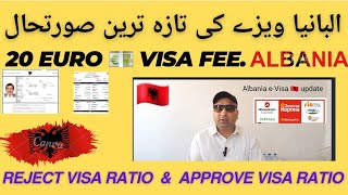 Albania eVisa visa New update 2024 VISA approve Ratio amp visa Rejecte visa RATIO information video [upl. by Anniahs382]