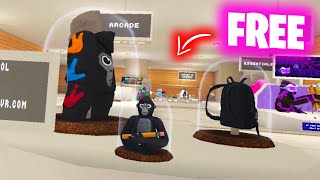 NEW FREE COSMETICS  How to get the Gorilla Tag MERCH Cosmetics [upl. by Amaso]