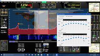 Flex 3000 SDR running KE9NS software [upl. by Neelsaj]