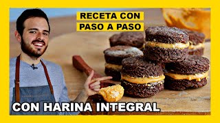 🔶 Como hacer ALFAJORES de CHOCOLATE con MANÍ receta SIN AZÚCAR y SALUDABLE [upl. by Hampton]