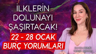 İlklerin Dolunayı Şaşırtacak  22  28 Ocak Burç Yorumları  Astroloji Gurusu [upl. by Ylekalb]