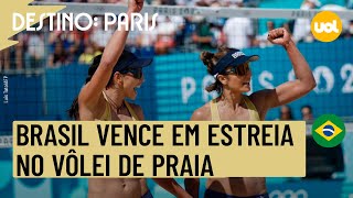 OLIMPÍADAS 2024 BRASIL VENCE NO VÔLEI DE PRAIA COM A DUPLA CAROL SOLBERG E BÁRBARA SEIXAS [upl. by Ahseet]