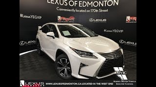 White 2018 Lexus RX 350 Luxury Package Walkaround Review East Edmonton Alberta [upl. by Asia]