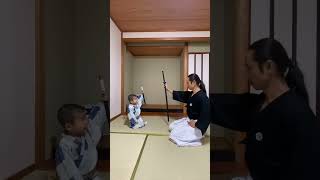 Samurai Family Trainingshogun iai samuraifamily 殺陣 武術 [upl. by Skye625]