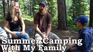 Catch n Cook Bass Over Fire  Family Summer Camping 1 of 3 [upl. by Eedia521]