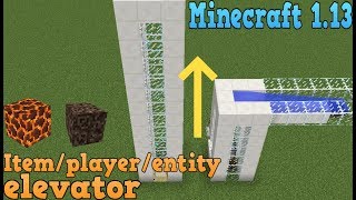 Minecraft 113  How to make simple soul sand itemplayermob elevator [upl. by Schulein27]