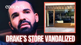 Drakes London OVO Store VANDALIZED With Kendrick Lyrics [upl. by Spiro]