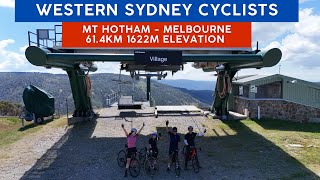 Cycling up Mt Hotham Melbourne  Epic Drone Footage [upl. by Lehsar]