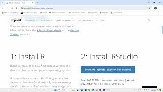 How To Download and Install RStudio 2024  Quick Fix [upl. by Ahtenek554]