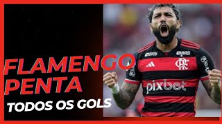 Todos os Gols da Campanha do Flamengo Campeão da Copa do Brasil 2024 flamengo [upl. by Dnob]