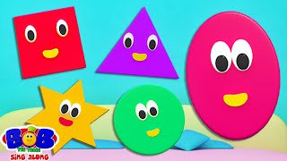 Shapes Song Educational Video  More Fun Learning Rhymes for Kids [upl. by Enitsenrae]