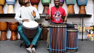 Drumskull Drums w Bassidi Kone amp Namory Keita  Guinea Djembe [upl. by Artnoed]