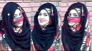 Eid Special  Party Hijab Style With Niqab  Without Niqab [upl. by Enellek87]