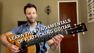 How to Flatpick  Acoustic Guitar Lesson [upl. by Aissatsana]