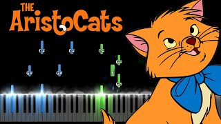 Scales and Arpeggios from The Aristocats Piano Tutorial [upl. by Arres]