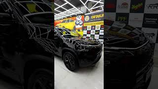 ppf car protection accident car paintprotectionfilm carpaintprotection foxfire paintprotection [upl. by Fleisher]