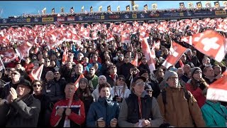 Bombenstimmung am Riesenslalom Adelboden 2018  Weltcup  Ski Alpin  Fans [upl. by Anrehs877]