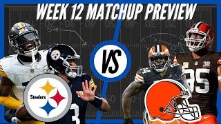 Pittsburgh Steelers vs Cleveland Browns  Week 12 Preview [upl. by Agatha]