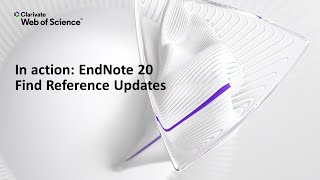 In action EndNote 20 Windows Find Reference Updates [upl. by Meehsar]