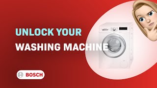 How to Unlock your Bosch Serie 4 WAN282EURO Washing Machine  Key Symbol Decoded [upl. by Ijok784]