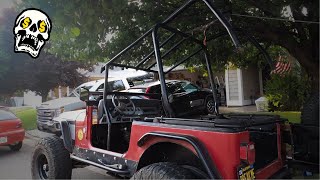 Jeep YJ Roll Cage Upgrade  Trail Gear Rock Defense [upl. by Bocaj]